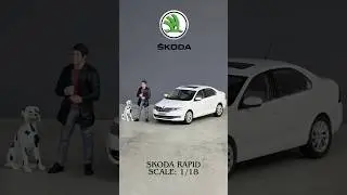🚗 White Skoda Rapid 1/18 Scale Dealer Edition &ndash; INSANE Details! 🔍✨