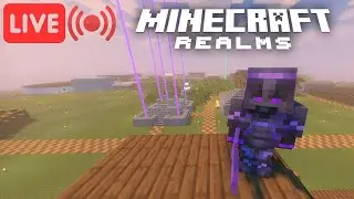 *LIVE* Continuing Building Another Storage Area in My Mancave! Minecraft Realm