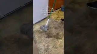Restoration cleaning, really dirty floor.
