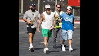 American boxer Jake Paul arriving at London Heliport