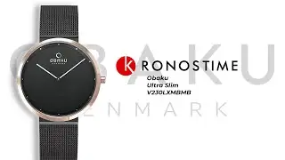 Obaku Ultra Slim V230LXMBMB обзор часов - KronosTime.RU