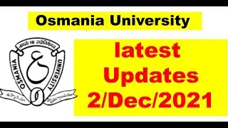 OU LATEST UPDATES || 2/Dec/2021 || OU UPDATES.COM