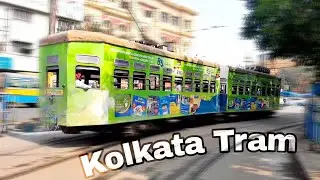 Esplanade Gariahat Tram Route 25 | Tram departs Esplanade | Kolkata Tram | Indian Railways