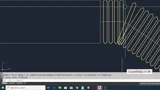 การวาดท่ออ่อน ท่อลูกฟูกร้อยสายไฟ สอน AutoCAD โดย อาจารย์โฟม โทร.089-6320232