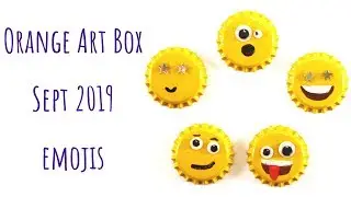 Orange Art Box - September Emoji Box - Emoji Magnets