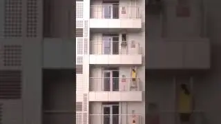 An emergency fire exit in Japan