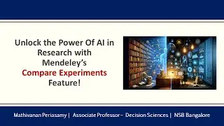 Mendeley's AI Feature - Compare Experiments!