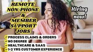 WFH NON PHONE & CUSTOMER SUPPORT JOBS HIRING IN HEALTHCARE & SAAS (TECH) | ONLINE JOBS 2025