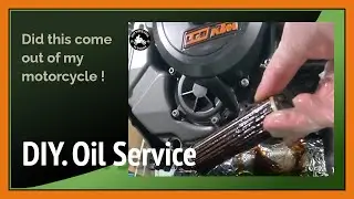 Did this come out of my bike 😮. D.I.Y.  Oil & filter change ! 🇮🇪