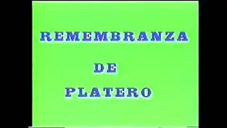 REMEMBRANZA DE PLATERO.J. R. Jim&eacute;nez Gui&oacute;n y Direcci&oacute;n Clemente Carrasco.IES.San Vicente Ferrer 1990