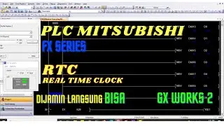 RTC Real Time Clock plc mitsubishi FX Series Gx Works 2 gx work 2