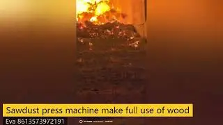 Sawdust bricks press machine for make full use of the waste woods.Wood blocks as fuel for boilers.