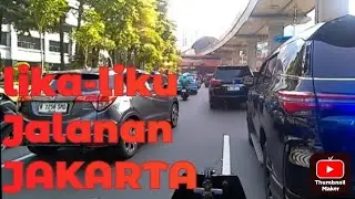 #motovlog JALANAN JAKARTA PAGI HARI :JAM SIBUK
