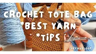 CROCHET PRADA TOTE BAG | WHAT YARN DID I USE? #crochettutorial  #crochettotebag #cottonyarn