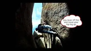Offwidth Climbing Technique: Leavittation