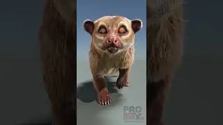 Animated Kinkajou 3D Model with Fur | PROmax3D