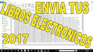 ENVIAR LIBROS ELECTRÓNICO EN FORMATO TXT 2017