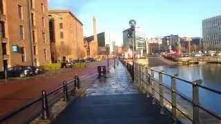 Morning in liverpool albrt docks