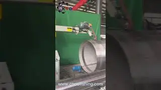 Tank and tank shell polishing  machine