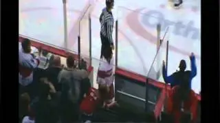 CHL Rapid City-Allen hockey fight - Jordan Behler vs Anthony Maiani 1/5/13
