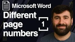 Вставка двух разных форматов нумерации страниц в один документ Word &brvbar; Краткое руководство 2025