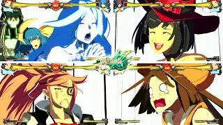 Guilty Gear Xrd Rev 2 - All Characters React to Faust Stimulating Fists of Annihilation