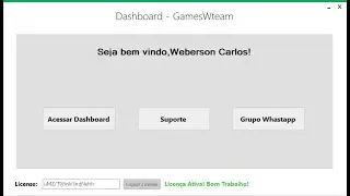 DashBoard GamesWteam - Ferramenta Administrativa