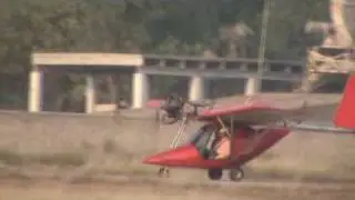 ultralight aeroplane take off and back to walton airport lahore.wmv