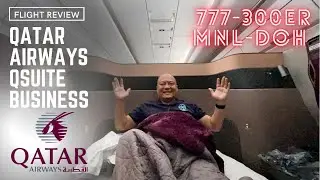 Free Double Bed Upgrade | Qatar Airways 777-300ER | Qsuite Review 2021 | Manila MNL to Doha DOH
