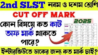 SLST 2025 expected Cut Off subject wise