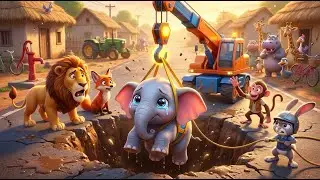 🚜🌾🦸 Monkey Helps Everyone in the Village | Funny Cartoon Story for Kids