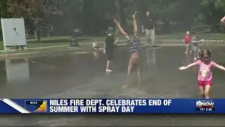 Niles Fire Dept. celebrates end of summer with 'Spray Day'