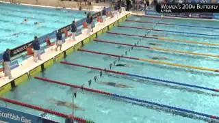 JEMMA LOWE PICKS UP THE GOLD!! 200M BUTTERFLY - SCOTTISH NATIONAL SHORT COURSE CHAMPIONSHIPS