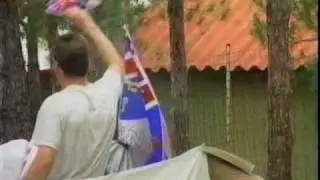 British Football's Terrace Wars - England Fans In Italy for The World Cup 1990 - film footage