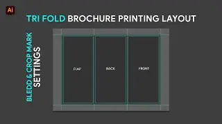 Tri Fold Brochure Printing Layout - Illustrator Tutorial