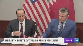 Hegseth Meets with Qatari Defense Minister