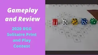 Math Dungeon Gameplay and Review - BGG Solo PnP Game Design Contest 2020
