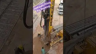 Hydraulic Piling Rig Working at Railway Platform #iesgatewiz