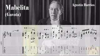 Mabelita (Gavota) - Agustín Barrios | Classical Guitar Tab