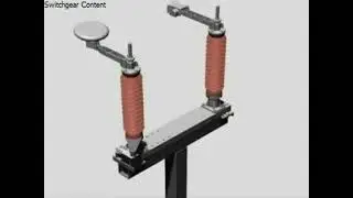 High voltage disconnector switch operation video