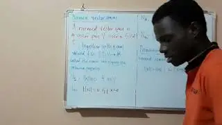 Lecture one: Normed vector spaces #UniversityMath #AppliedFuctionalAnalysis #MWES