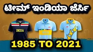 Indian Team Jersey Evolution 1985 to 2021 | Indian Team Jersey History 1985-2021