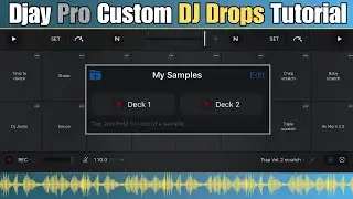 Djay Pro Custom DJ Drops Tutorial
