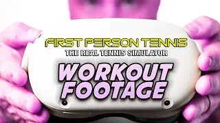 First Person Tennis VR Playthrough on the Quest 2!