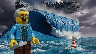 A Massive Wall of Water Rises &mdash; LEGO Tsunami #LEGOTsunami #LEGOWave #LEGOMOC
