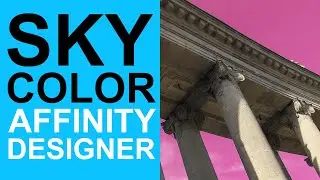 Sky Color Change Using HSL Adjustment In Affinity Designer | How To (Change Backgrounds Etc)