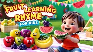 Catchy Fruit Learning Song for Kids | Fun & Educational Rhymes to Learn Fruits!