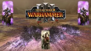 20 Amethyst Outriders vs 20 Clumped up Zombies in Total War: Warhammer 3