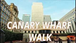 🇬🇧 London Canary wharf Walking Tour 4K, London Walk, Westferry DLR Station to Cabot Square