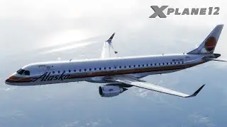 ULTRA ST, NO COMMENTARY, XP12. KMCO - KCLT X-CRAFTS EMBRAER 195 LIVERY ALASKA RETRO - FRONTIER 1556